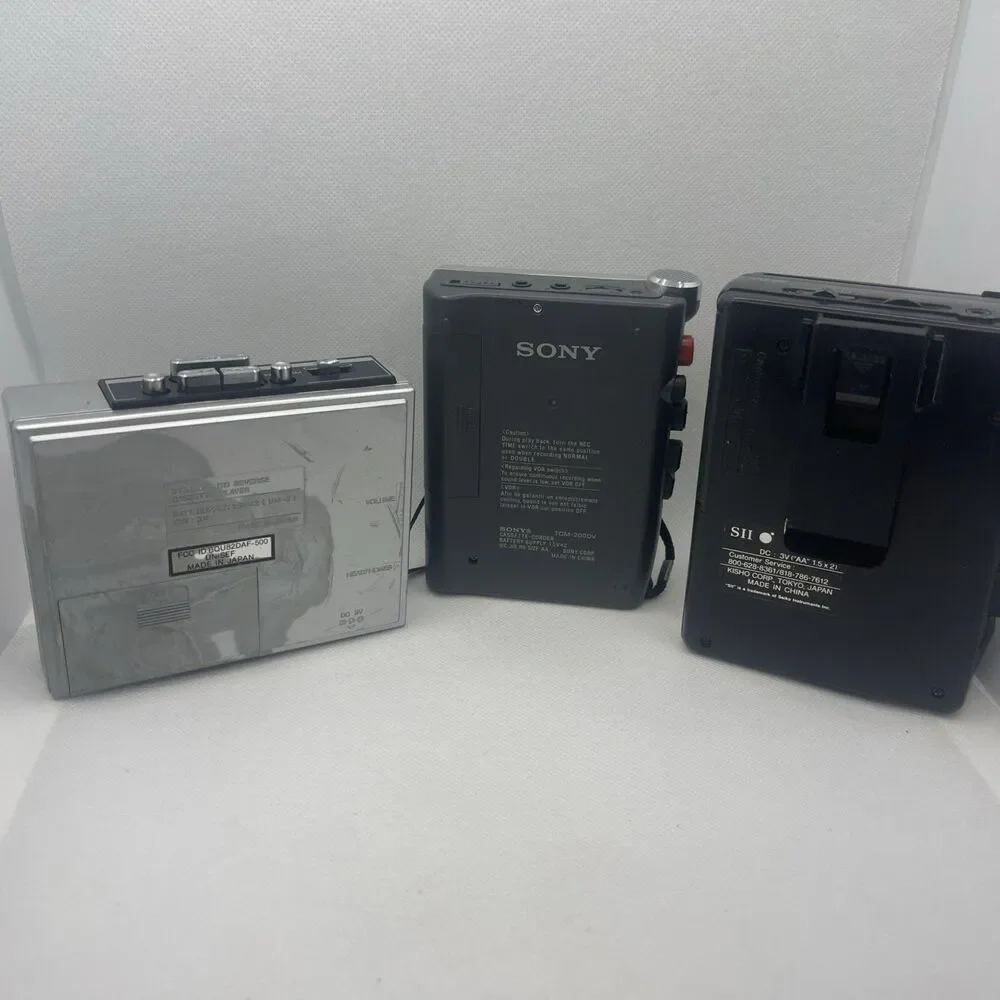 Lot Of Sony, Seiko, Unisef Radio Cassette Tape Player For Parts/Repair